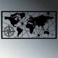 Panou decorativ Wallity World Map Led 452 imaginea #6 — magazin online Desire.md