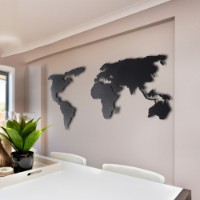 Panou decorativ Wallity World Map Silhouette XL imaginea #7 — magazin online Desire.md