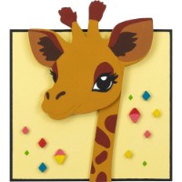 Set de decorare Rosa 3D Giraffe (N0003563) imaginea #3 — magazin online Desire.md