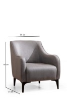 Fotoliu Atelier Del Sofa Belissimo Grey imaginea #5 — magazin online Desire.md