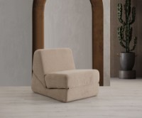 Fotoliu fără carcasă Atelier Del Sofa Origami Convertable Dark Cream