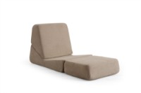 Бескаркасное кресло Atelier Del Sofa Origami Convertable Dark Cream фото №5 — интернет-магазин Desire.md