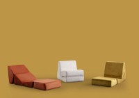 Бескаркасное кресло Atelier Del Sofa Origami Mustard фото №7 — интернет-магазин Desire.md