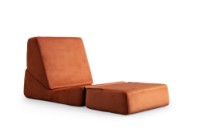 Бескаркасное кресло Atelier Del Sofa Origami Orange фото №5 — интернет-магазин Desire.md