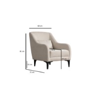 Кресло Atelier Del Sofa Astana Ecru фото №5 — интернет-магазин Desire.md