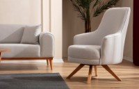 Fotoliu Atelier Del Sofa Kapri Cream imaginea #2 — magazin online Desire.md