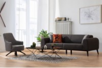 Кресло Atelier Del Sofa Kapri Light Grey фото №3 — интернет-магазин Desire.md