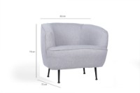 Fotoliu Atelier Del Sofa Piccoli Bony Linen imaginea #9 — magazin online Desire.md