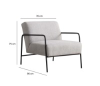 Кресло Atelier Del Sofa Eti Bergere Grey фото №6 — интернет-магазин Desire.md