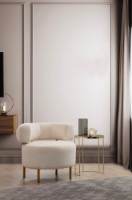 Fotoliu Atelier Del Sofa River Round White