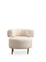 Fotoliu Atelier Del Sofa River Round White imaginea #2 — magazin online Desire.md