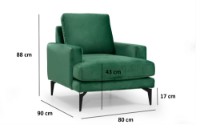 Кресло Atelier Del Sofa Papira Armchair фото №4 — интернет-магазин Desire.md