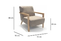 Fotoliu Atelier Del Sofa Lyke Brown imaginea #7 — magazin online Desire.md