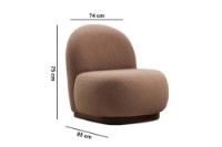 Кресло Atelier Del Sofa Tina Cappuccino фото №8 — интернет-магазин Desire.md