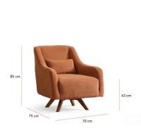 Fotoliu Atelier Del Sofa Hera Orange imaginea #6 — magazin online Desire.md