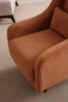 Fotoliu Atelier Del Sofa Hera Orange Black imaginea #2 — magazin online Desire.md