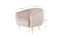 Fotoliu Atelier Del Sofa Eses Beige Wing imaginea #15 — magazin online Desire.md