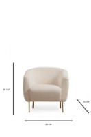 Fotoliu Atelier Del Sofa Eses Cream Wing imaginea #4 — magazin online Desire.md