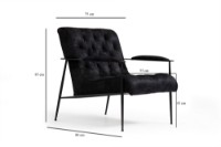 Fotoliu Atelier Del Sofa Matilda Black imaginea #4 — magazin online Desire.md