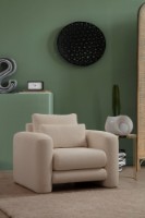 Fotoliu Atelier Del Sofa Lily Cream Wing