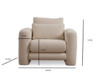 Кресло Atelier Del Sofa Lily Cream Wing фото №6 — интернет-магазин Desire.md
