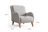 Fotoliu Atelier Del Sofa Nice Bergere Cream Blue imaginea #7 — magazin online Desire.md