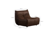 Кресло Atelier Del Sofa Bocek Brown фото №4 — интернет-магазин Desire.md