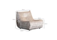Fotoliu Atelier Del Sofa Bocek Cream imaginea #5 — magazin online Desire.md