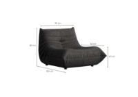 Fotoliu Atelier Del Sofa Bocek Dark Grey imaginea #4 — magazin online Desire.md