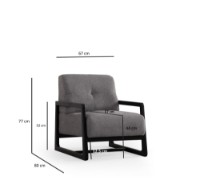 Кресло Atelier Del Sofa Athena Bergere Light Grey фото №7 — интернет-магазин Desire.md