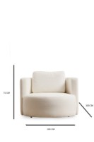 Fotoliu Atelier Del Sofa Asos Cream Wing imaginea #5 — magazin online Desire.md
