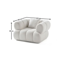 Fotoliu Atelier Del Sofa Petra White imaginea #6 — magazin online Desire.md