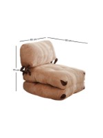 Fotoliu fără carcasă Atelier Del Sofa Fold Kadife Camel imaginea #7 — magazin online Desire.md