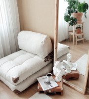 Fotoliu fără carcasă Atelier Del Sofa Fold Teddy Cream imaginea #3 — magazin online Desire.md