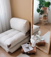 Fotoliu fără carcasă Atelier Del Sofa Fold Teddy Cream imaginea #5 — magazin online Desire.md