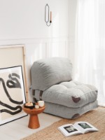 Бескаркасное кресло Atelier Del Sofa Fold Teddy Grey