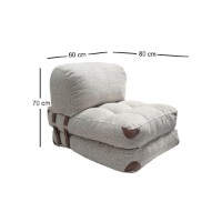 Fotoliu fără carcasă Atelier Del Sofa Fold Teddy Grey imaginea #4 — magazin online Desire.md