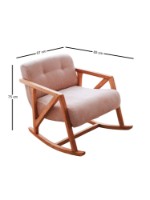 Кресло Atelier Del Sofa Nini Sallanan Pink фото №6 — интернет-магазин Desire.md