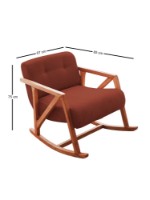Fotoliu Atelier Del Sofa Nini Sallanan Vermilion imaginea #6 — magazin online Desire.md