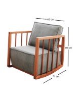 Кресло Atelier Del Sofa Sallanan Blue фото №6 — интернет-магазин Desire.md