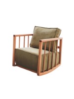 Кресло Atelier Del Sofa Sallanan Khaki фото №3 — интернет-магазин Desire.md