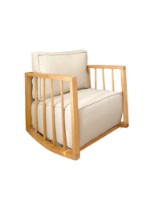 Кресло Atelier Del Sofa Sallanan Teddy White фото №2 — интернет-магазин Desire.md