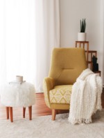 Кресло Atelier Del Sofa Aztek Yellow фото №2 — интернет-магазин Desire.md