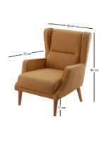 Fotoliu Atelier Del Sofa Klam Mustard imaginea #7 — magazin online Desire.md