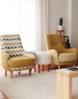 Кресло Atelier Del Sofa Zikzak Yellow фото №3 — интернет-магазин Desire.md