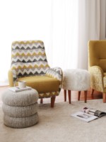 Кресло Atelier Del Sofa Zikzak Yellow фото №4 — интернет-магазин Desire.md