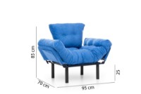 Fotoliu Atelier Del Sofa Nitta Single Blue imaginea #12 — magazin online Desire.md