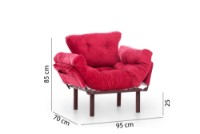 Fotoliu Atelier Del Sofa Nitta Single Maroon imaginea #13 — magazin online Desire.md