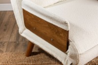 Fotoliu Atelier Del Sofa Cosmo Teddy Fabric White imaginea #7 — magazin online Desire.md