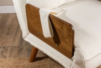 Fotoliu Atelier Del Sofa Cosmo Teddy Fabric White imaginea #8 — magazin online Desire.md